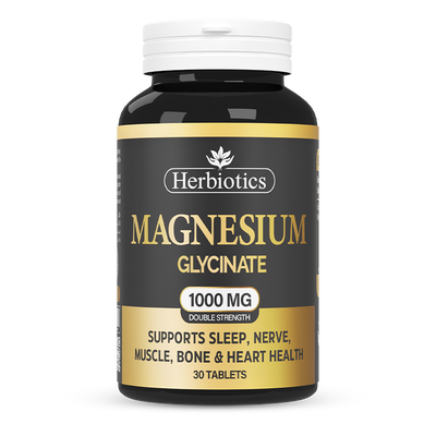 Herbiotics - Magnesium Glycinate - Supplement - 500mg - Standard Strength