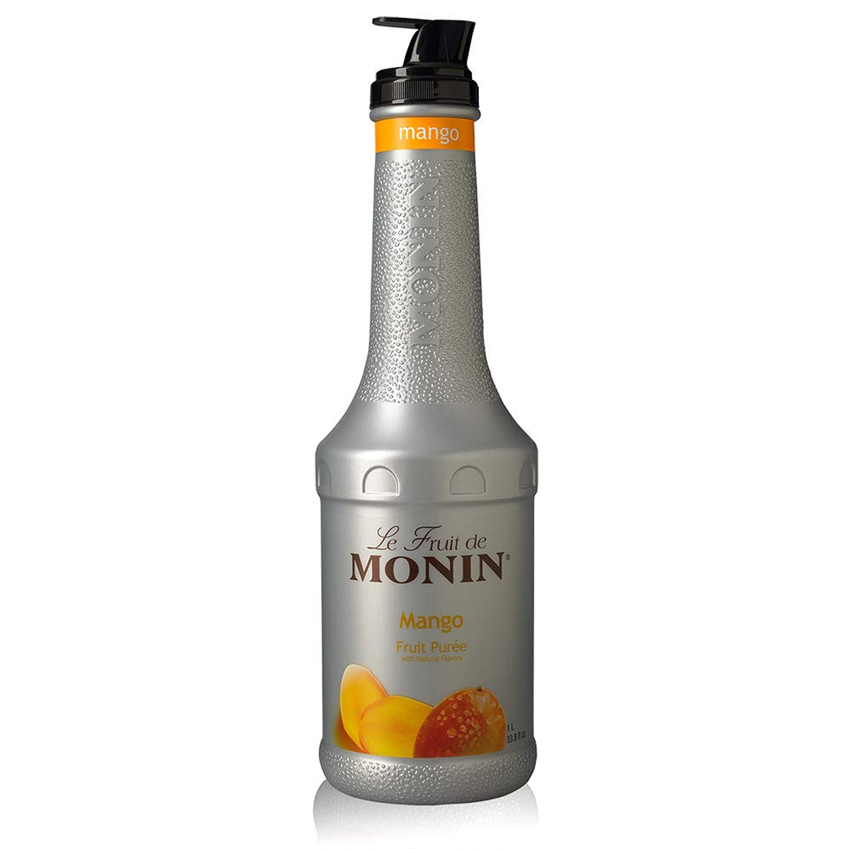 Monin - Mango Purée - Tropical and Sweet Mango Flavor - 1 Liter - Le Fruit De Monin