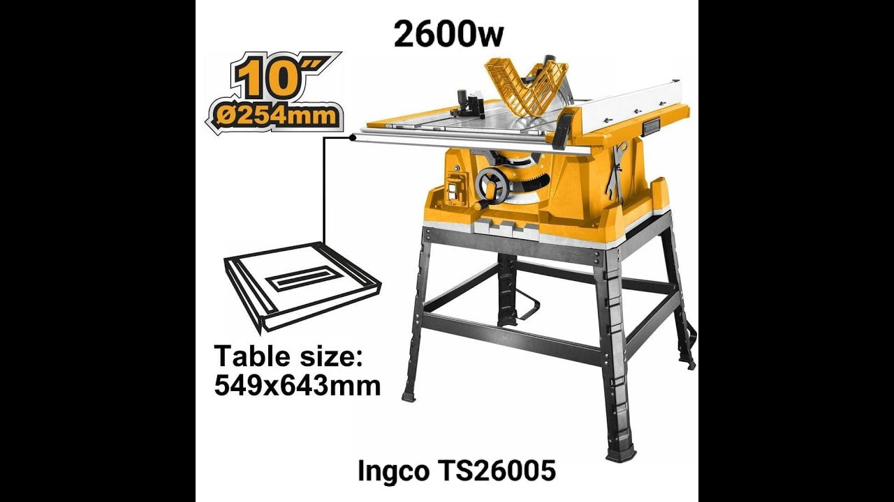 INGCO -  Table saw 2600w TS26005
