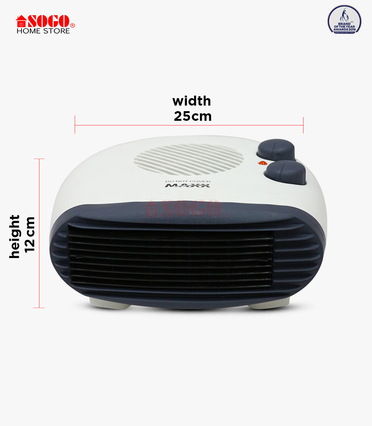 Sogo - MAXX - Electric Fan Heater (MX-116) - No Warranty