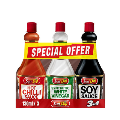 Sundip Chinese Sauces Trio pack (130ml x 24)