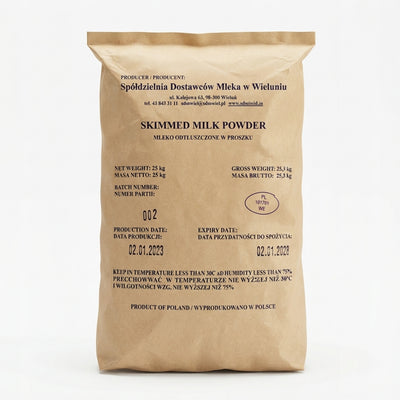 Spółdzielnia Dostawców Mleka Skimmed Milk Powder – 25kg Polish Bulk Bag