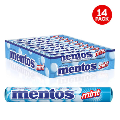 Mentos - Mint - Sugar Free - Chewy Dragees - 29g (14 Rolls)