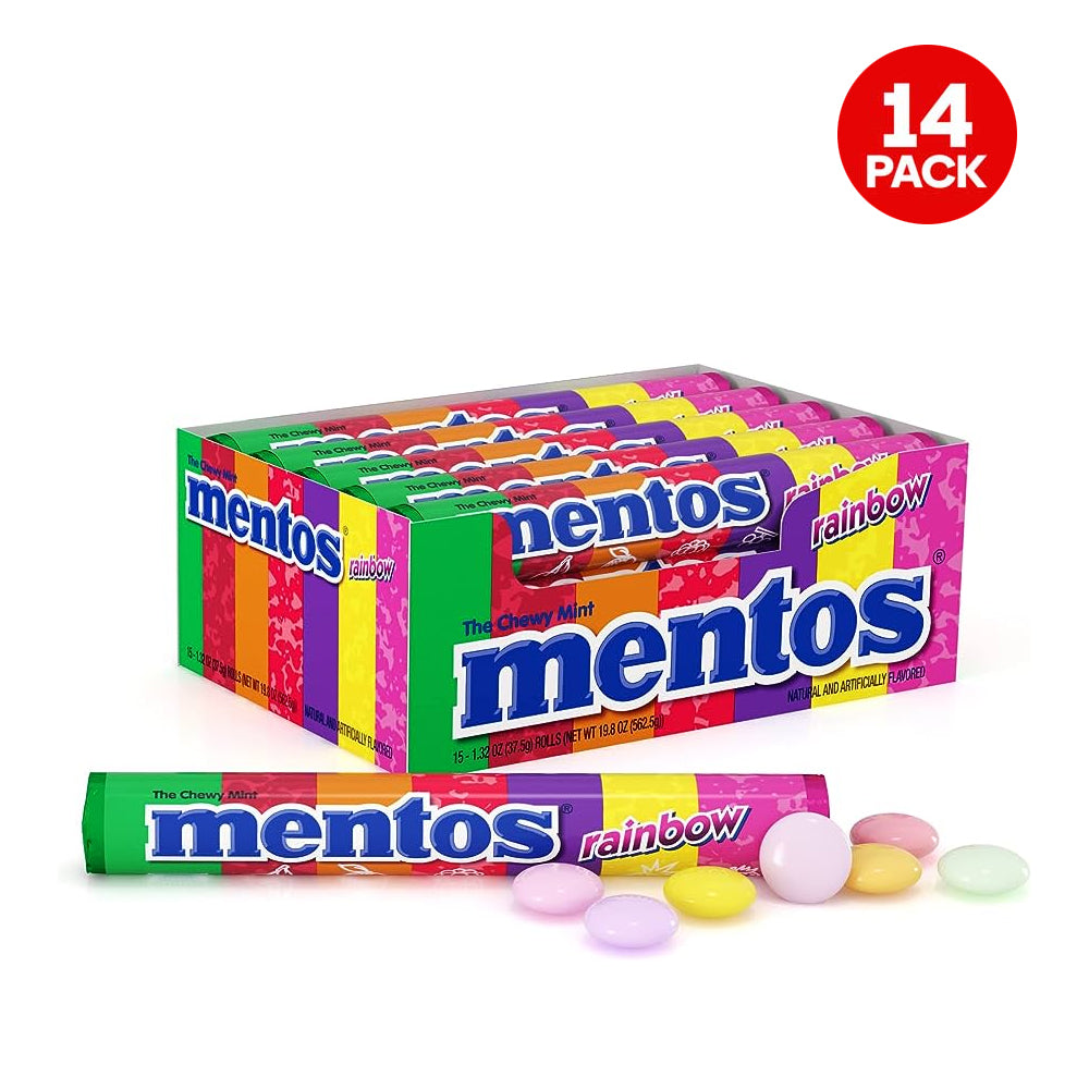 Mentos - Rainbow - Sugar Free - Chewy Dragees - 29g (14 Rolls)