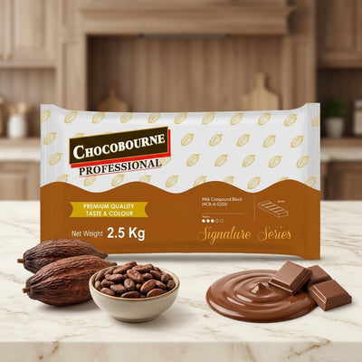 Lactobake - Chocobourne - Milk Chocolate MCB-A0200 - Chocolate Slab - 2.5Kg
