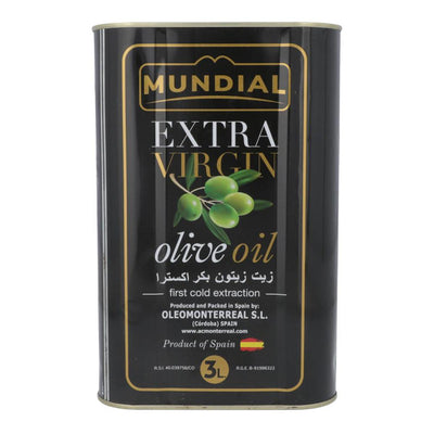 Mundial - Spanish - Extra Virgin Olive Oil - 3L (3000 ML) (TIN)