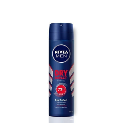 Nivea Men - Dry Impact - 72H Protection - Anti-perspirant for Men - Spray 150ml