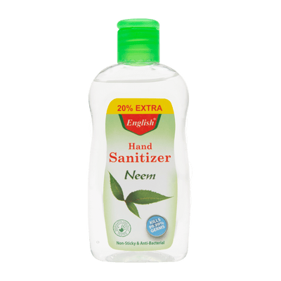 English Neem Hand Sanitizer - 60ml Advanced Germ Protection - Pack of 12 | Jodiabaazar.com