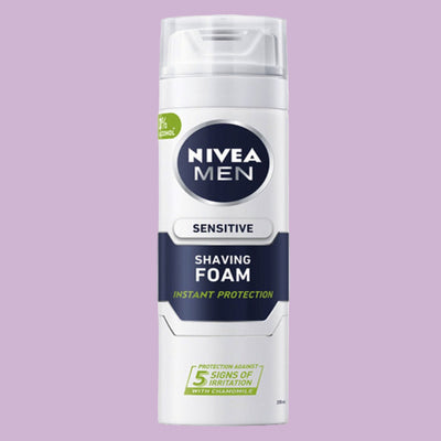 NIVEA MEN - SENSITIVE - Shaving Foam Instant Protection - (1X24) 200ml