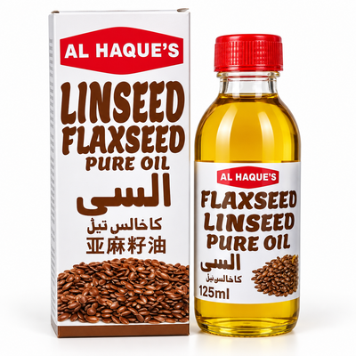 Al Haques - Linseed flaxseed oil 125ml (6 bottles) السی کا تیل