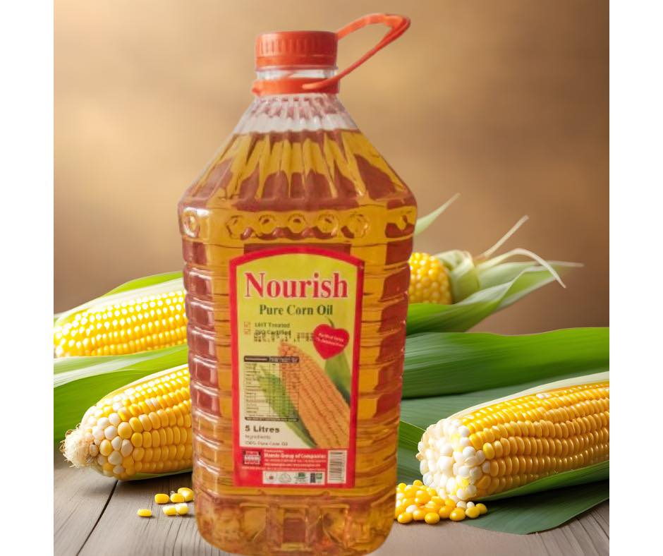 Nourish (Momin) - 100% Pure Corn Oil - Cooking Oil - 5 Litres