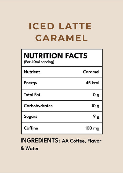 Iced Latte - Caramel Grao Coffee Company 