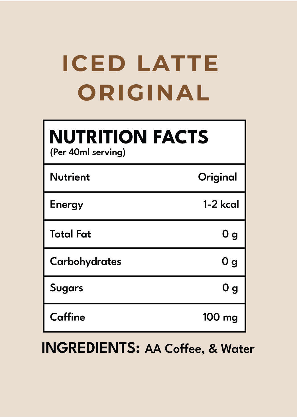 Iced Latte - Original Grao Coffee Company 