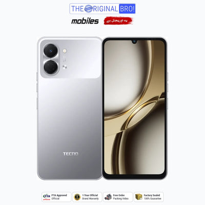 Tecno Spark Go 3 | 4GB - 64GB | PTA Approved | 1 Year Official Warranty | Factory Sealed | The Original Bro Mobiles