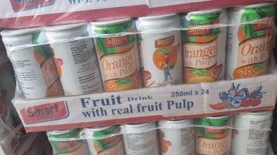 Smart Choice - Orange Fruit Drink With Pulp - No Added Sugar - 250ml - 24 Pcs