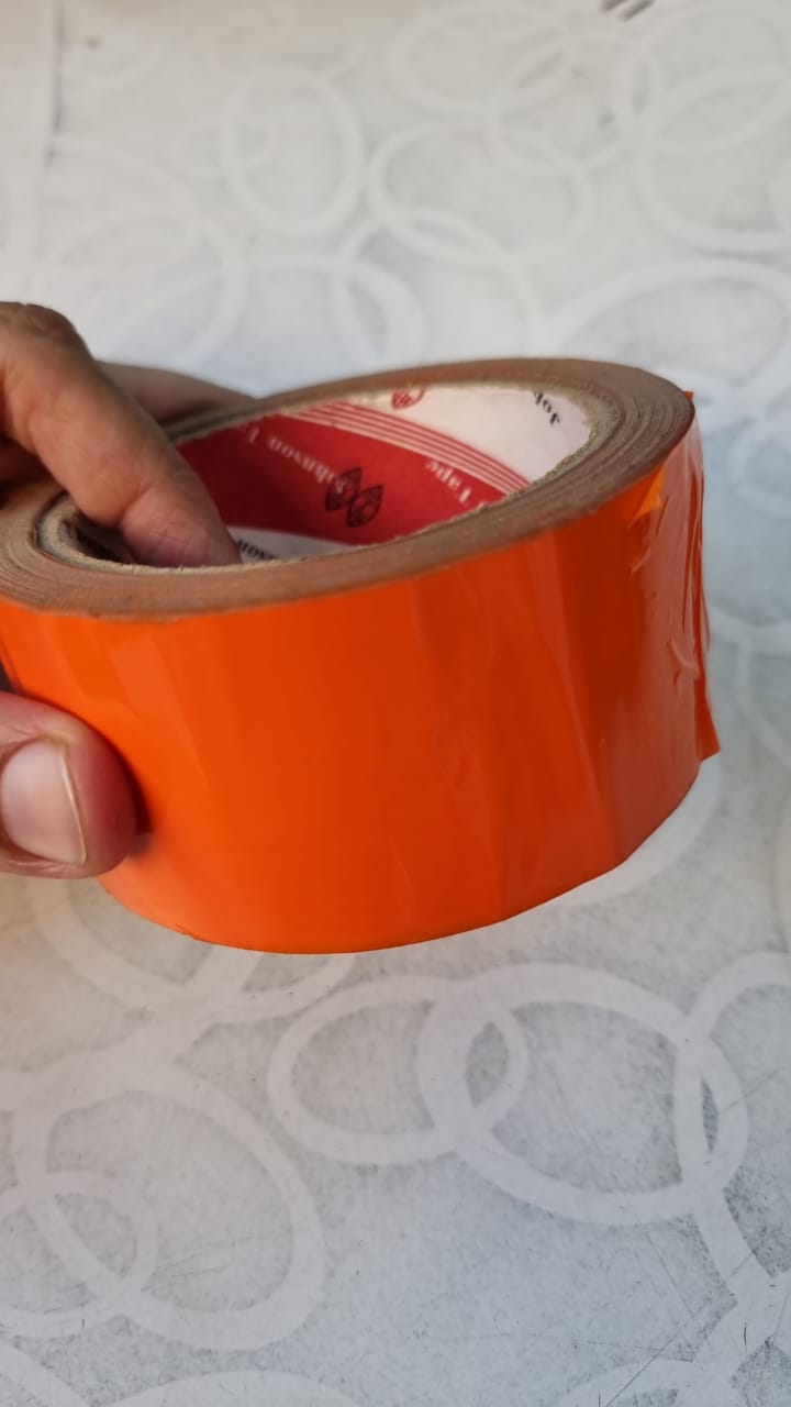 Carton Tape - Orange - 3" Inch - 72 Yards (Gaz) - PVC