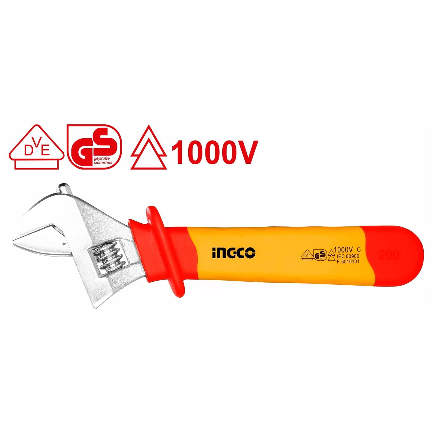 INGCO -  Insulated adjustable wrench 250mm HIADW101