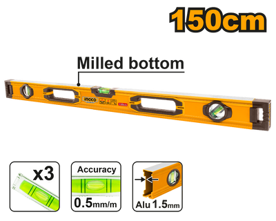 INGCO -  Spirit level 150cm HSL08150