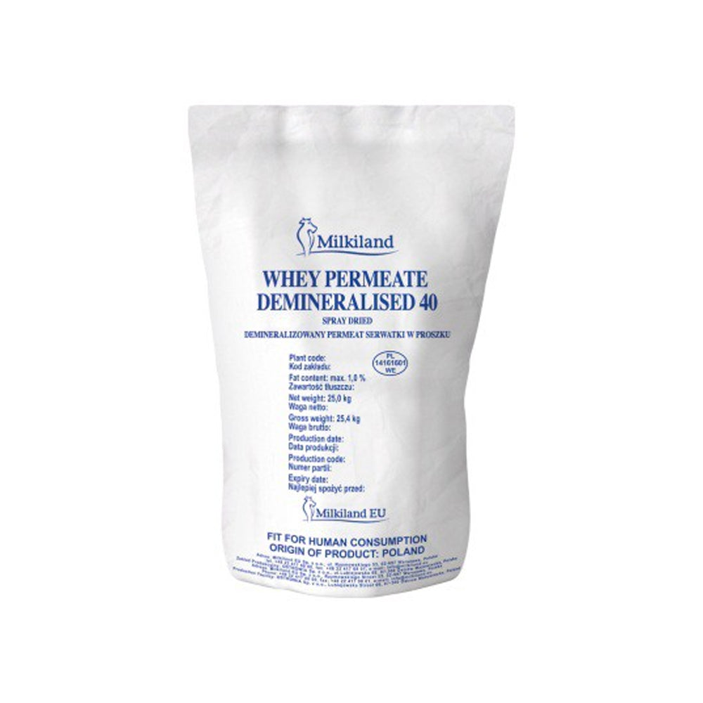 Ostrowia - Whey - Permeate - Demineralized 40% - Made in Poland - 25 KG - Milkiland