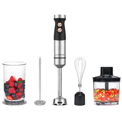 Nutricook - Hand Blender - NC-HB100 - Professional Blending - Black Aluminium - 2 Years Warranty