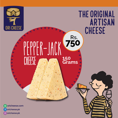 Ori Cheese- Pepper jack- 150 Grams - Vacuum packed bag