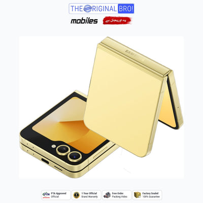 Samsung Galaxy Z Flip 6 5G | 12GB - 512GB | PTA Approved | 1 Year Official Warranty | Factory Sealed | The Original Bro Mobiles
