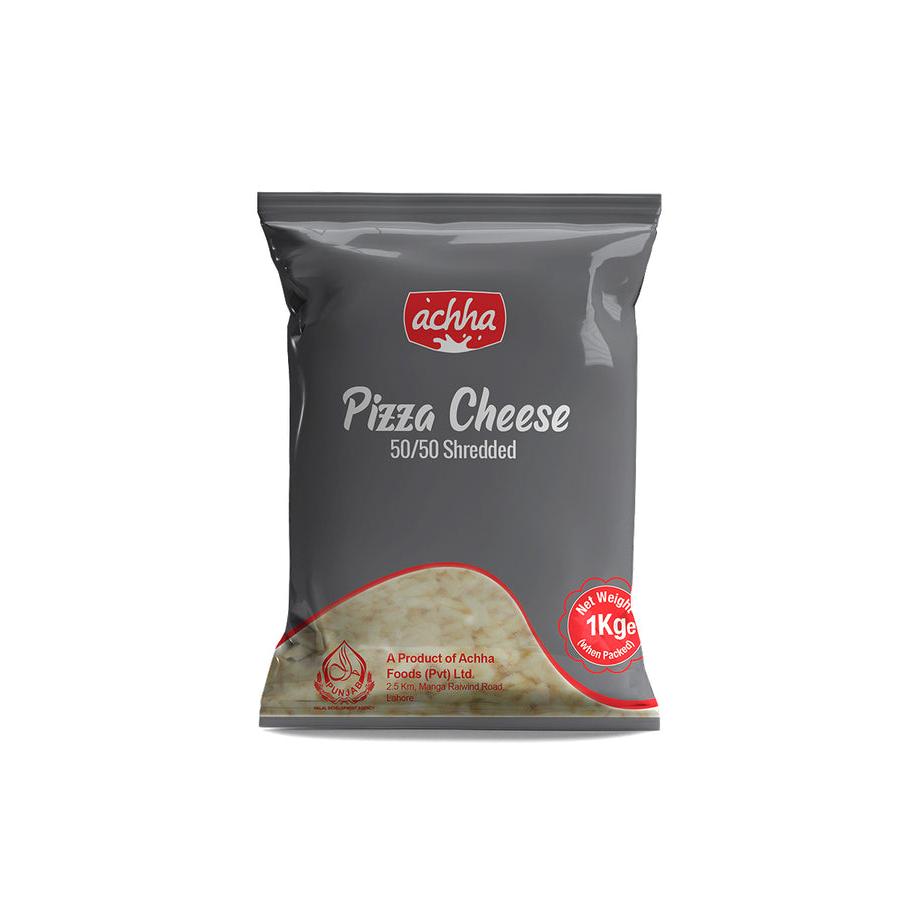 ACHHA - Pizza Cheese Shredded 50/50 - 1 Kg | Jodiabaazar.com