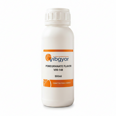 Vibgyor Pomegranate Flavor V09-148 - Permitted Food Essence - 500ML HDPE Bottle | Premium Baking & Beverage Flavoring