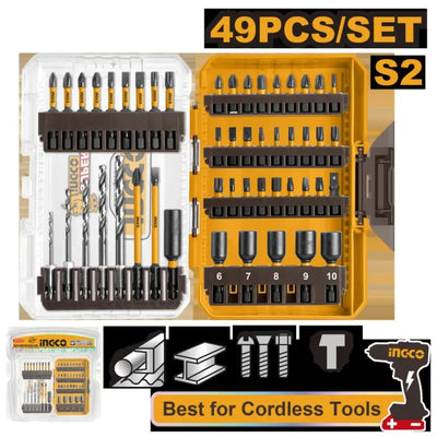 INGCO -  49 Pcs impact screwdriver bits set  AKDL24906