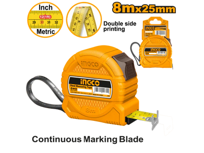 INGCO -  Steel measuring tape 8*25mm HSMT39825
