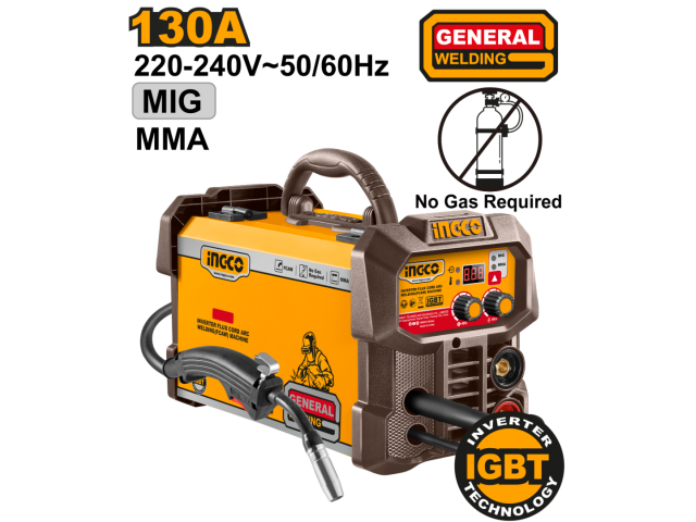 INGCO -  Inverter flux cord arc welding(FCAW) machine 80.5v ING-FC13018