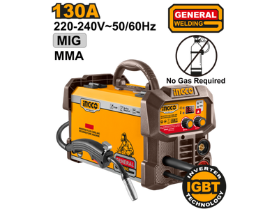 INGCO -  Inverter flux cord arc welding(FCAW) machine 80.5v ING-FC13018