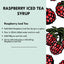 Raspberry Iced Tea Syrup Grao Coffee Company 