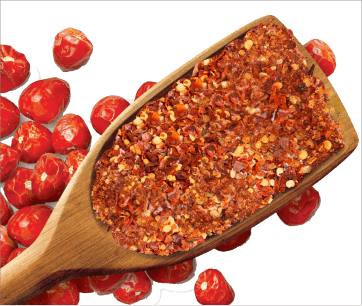 Intensify your taste buds with our fiery chili flakes. Finely crushed to add the perfect amount of blaze to your meals.