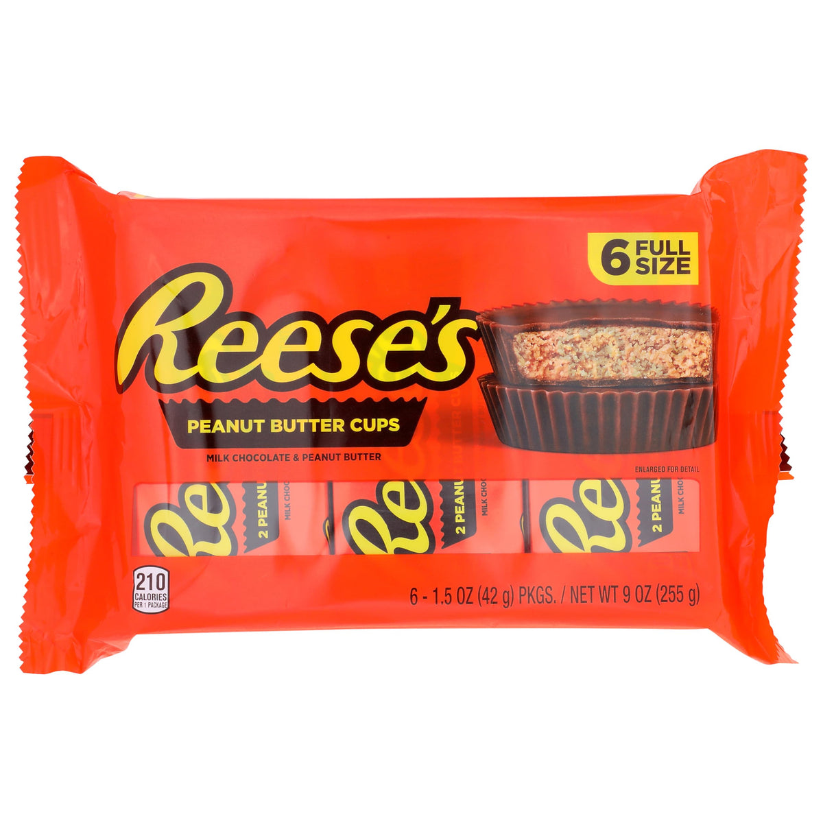 REESE'S - Peanut Butter Cups - 6 Count @42g each