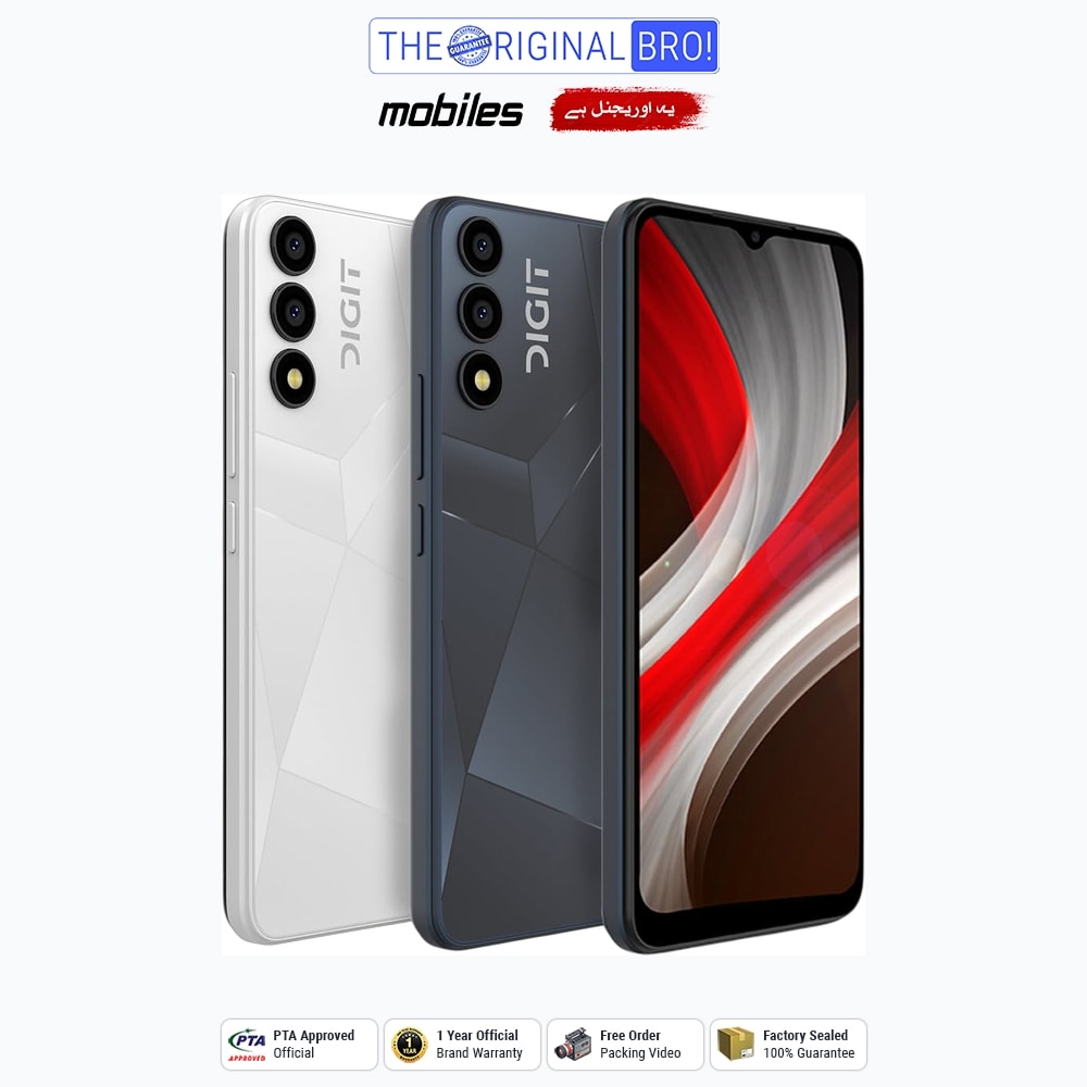 Digit 8 | 3GB - 64GB | PTA Approved | 1 Year Official Warranty | Factory Sealed | The Original Bro Mobiles