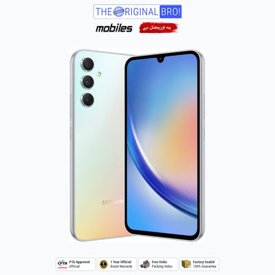 Samsung Galaxy A34 5G | 8GB - 256GB | PTA Approved | 1 Year Official Warranty | Factory Sealed | The Original Bro Mobiles