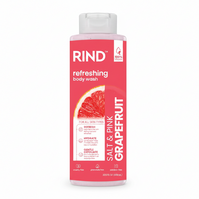 RIND - refreshing body wash - SALT & PINK GRAPEFRUIT - 606ml
