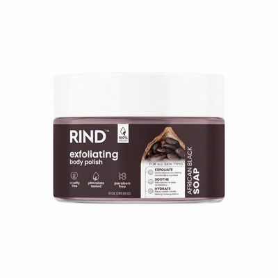 RIND - exfoliating body polish (African Black Soap) - 283gm