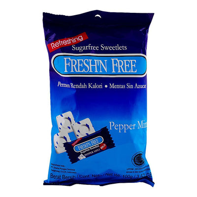 FRESH N FREE -  Sugar Free Sweetlets - Pepper Mint - 100gm