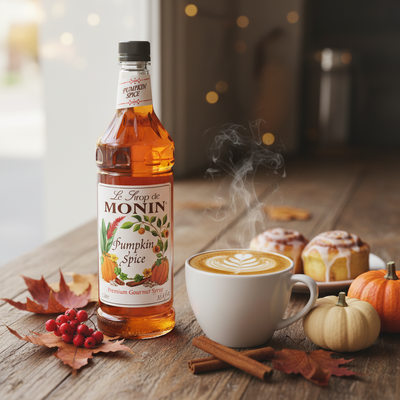 Monin - Pumpkin Spice Syrup - 1 Liter - Le Sirop De Monin