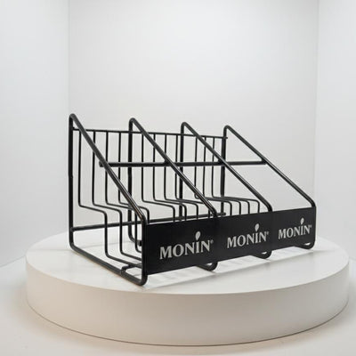 Monin - Bottle Syrup Rack Organizer - Display Stands - 6 Bottles