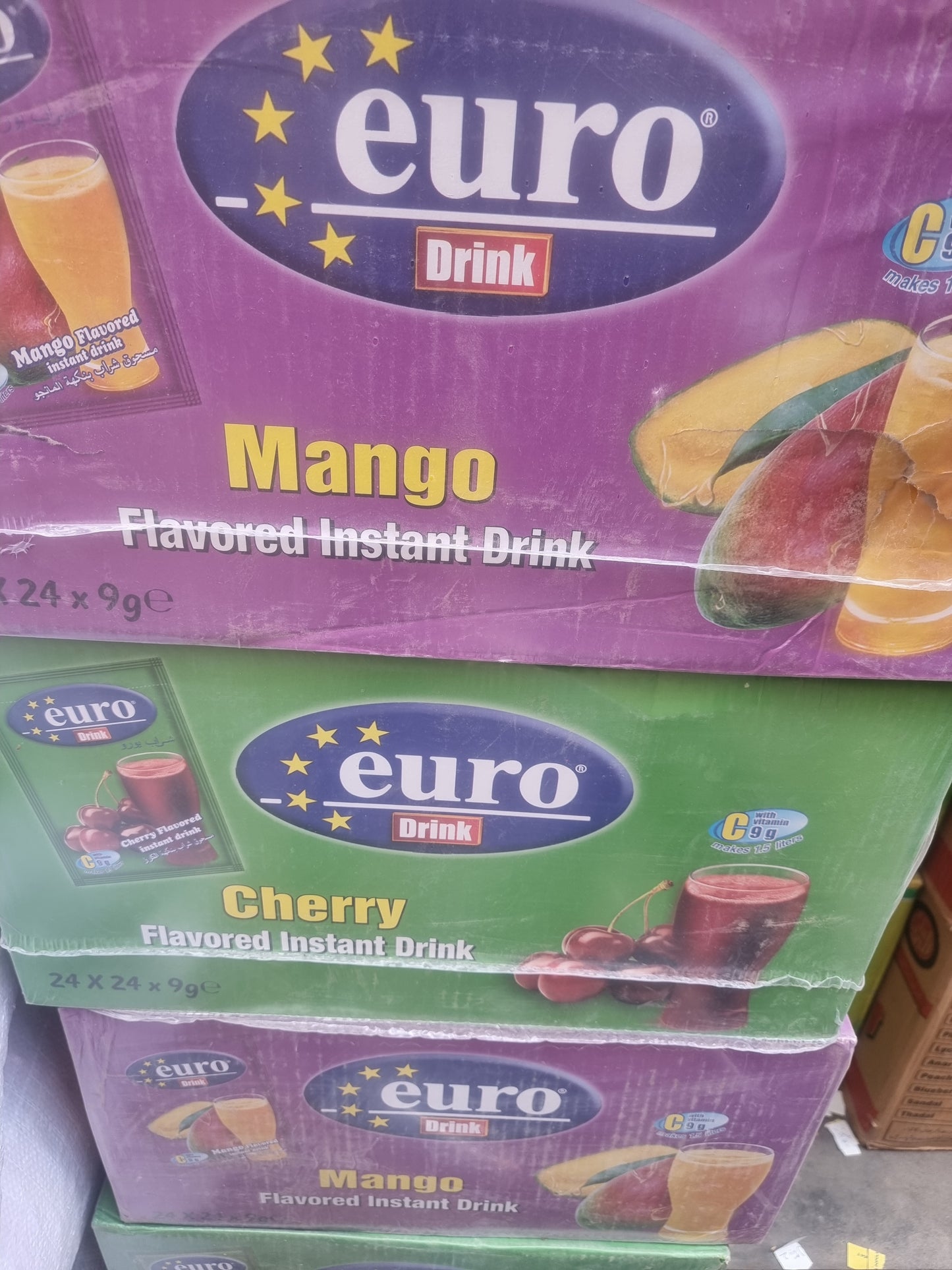 Euro Drink - Instant Powdered Drink - 5 Flavors Available - 24x24x9 gm sachets