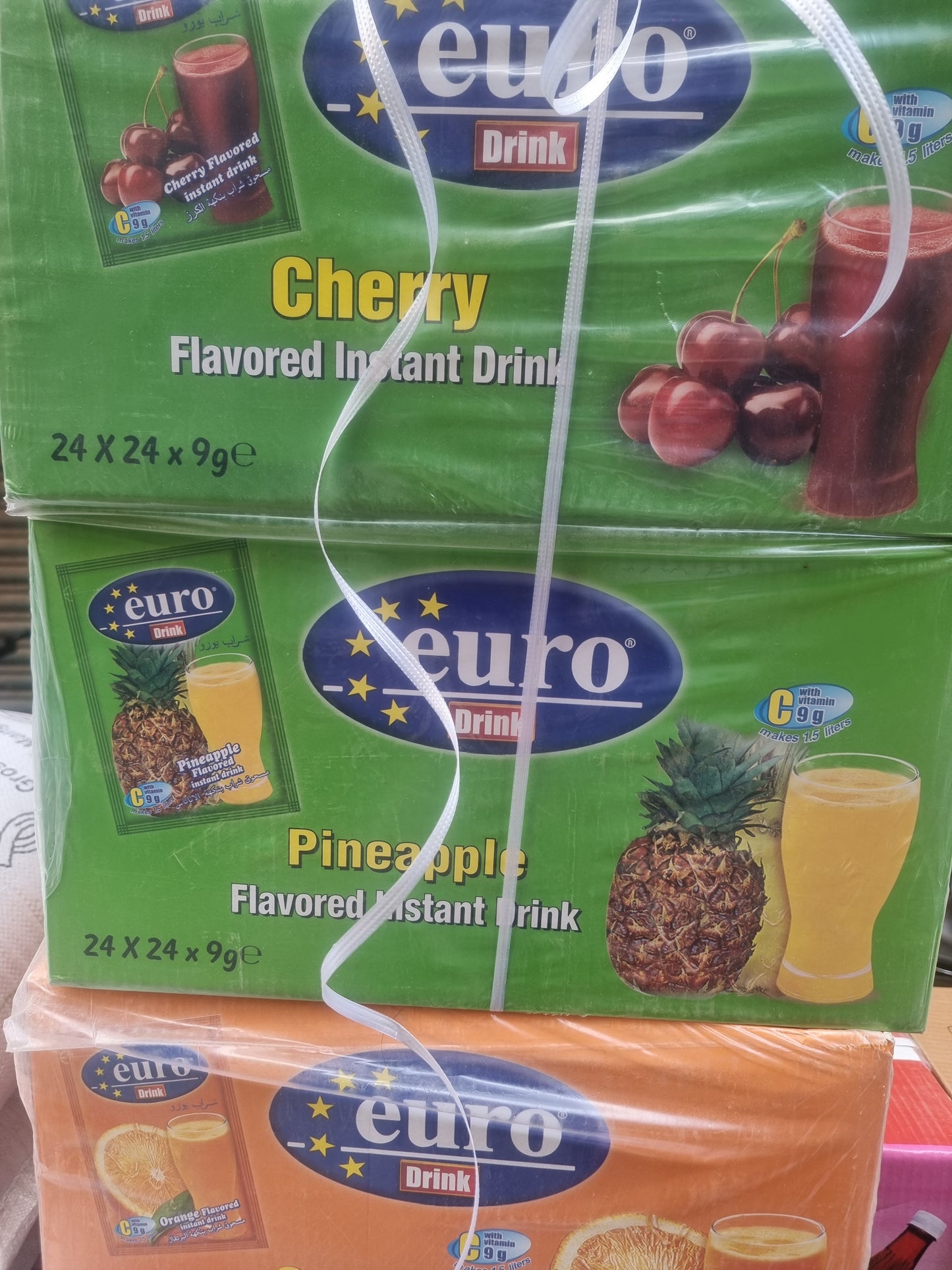 Euro Drink - Instant Powdered Drink - 5 Flavors Available - 24x24x9 gm sachets