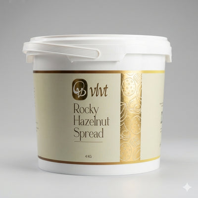 Voglia - vlvt - Rocky Hazelnut Spread – Premium Creamy Baking & Dessert Paste (4 KG Bulk Bucket)