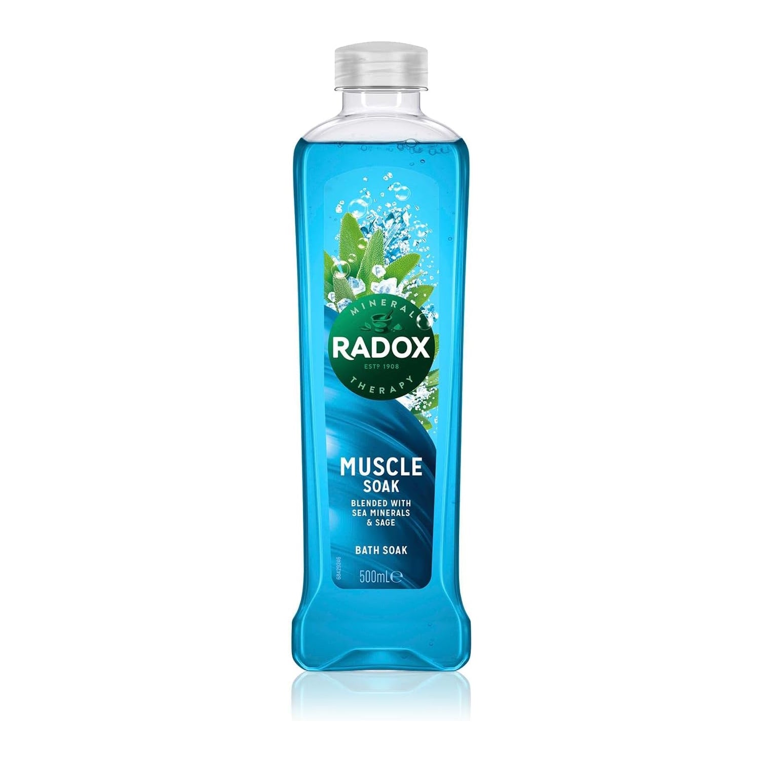 Radox - Muscle Soak - Bath Soak (500 ml) - Sea Minerals, Sage, minerals