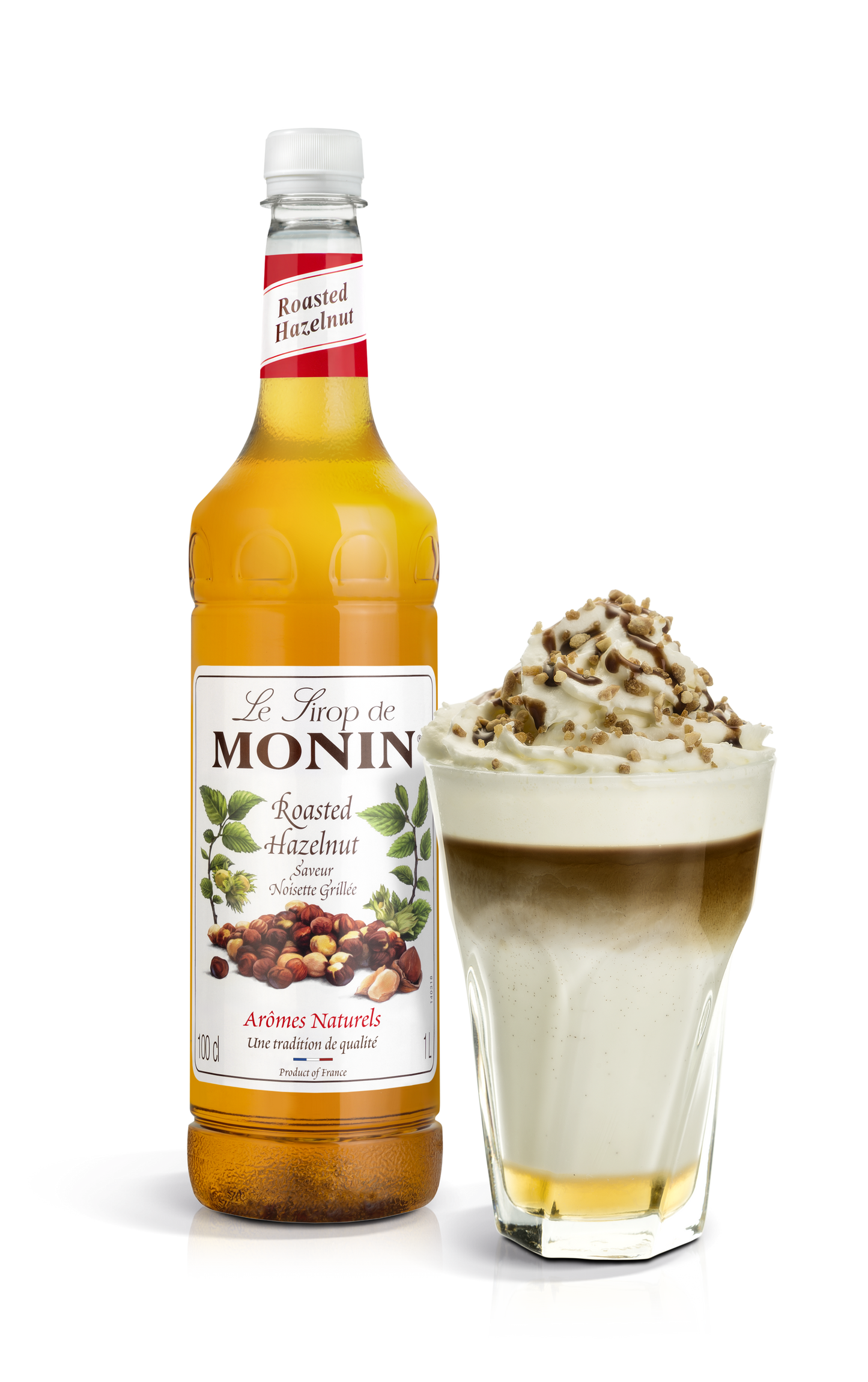 Monin - Roasted Hazelnut Syrup - 1000ml - Le Sirop De Monin