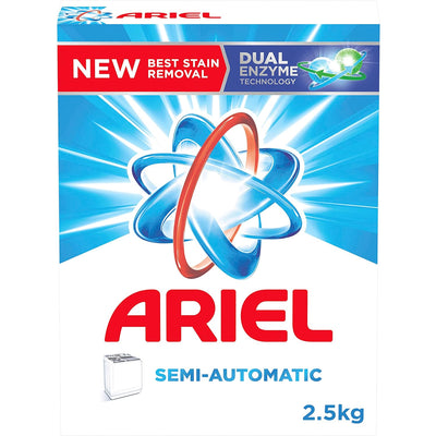 Ariel - Detergent Powder - Semi-Automatic - Stain Remover- 2.5Kg