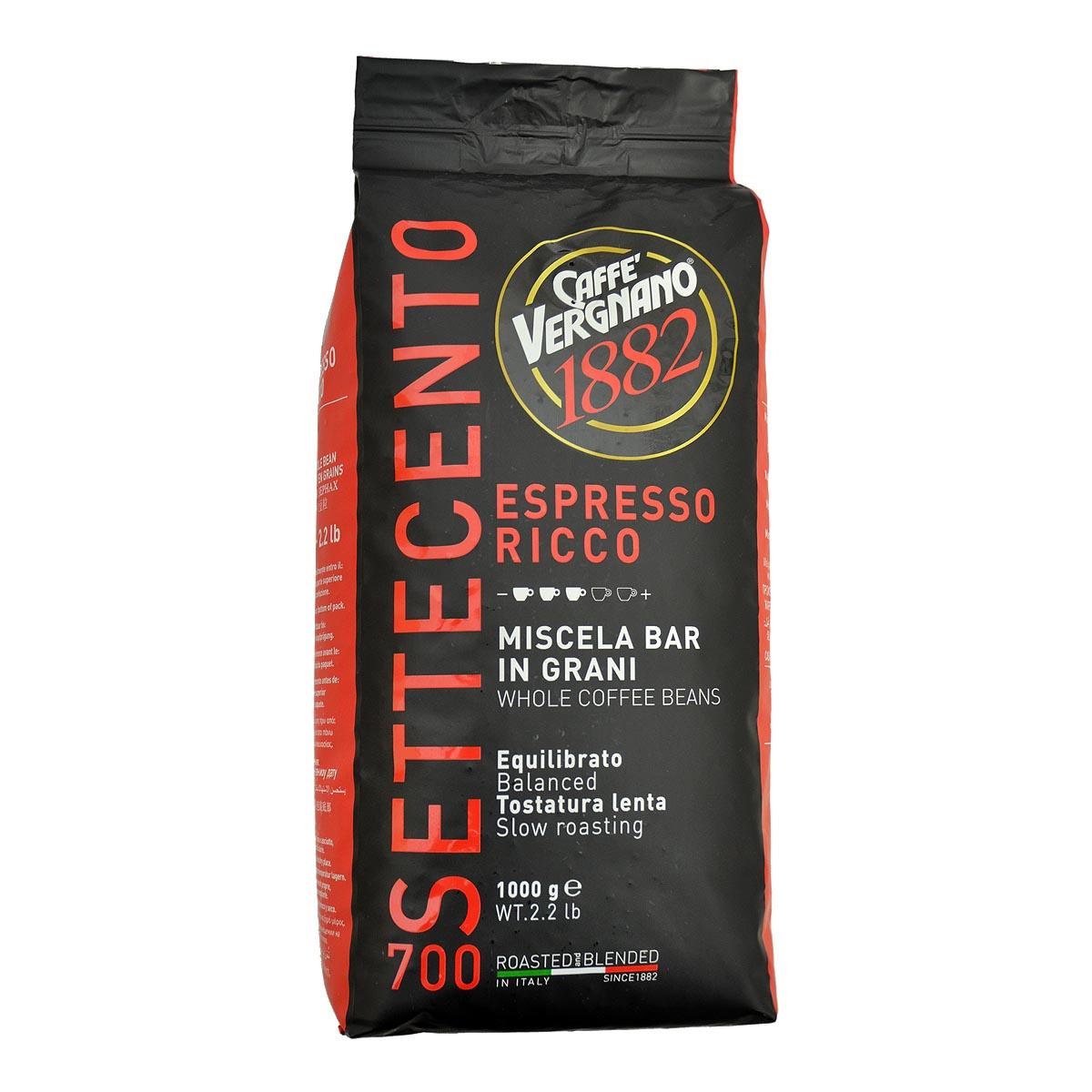 Caffe Vergnano 1882 - 700 - Espresso Ricco - Whole Coffee Beans