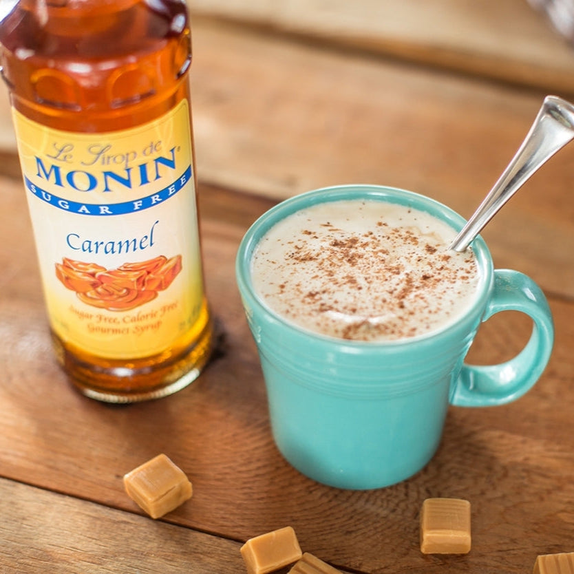 Monin - Caramel Syrup - Sugar Free - 1 Liter - Le Sirop De Monin